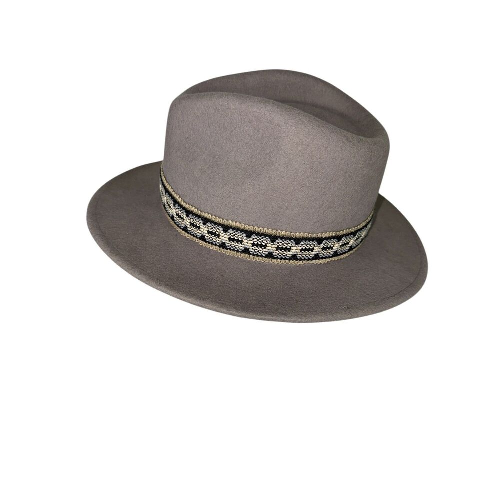 brixton fiona ii traveler women's wool felt fedora Gray Size Small - Picture 4 of 7
